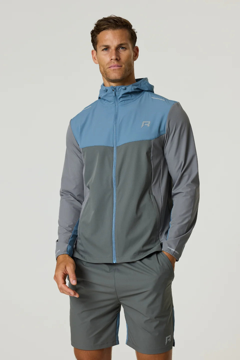 Pace Windbreaker - Teal/Sky Blue